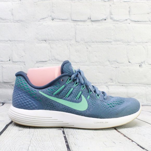 Nike Shoes - Nike Lunarglide 8 Blue Mesh Lightweight Breathable Running Sneakers US 9